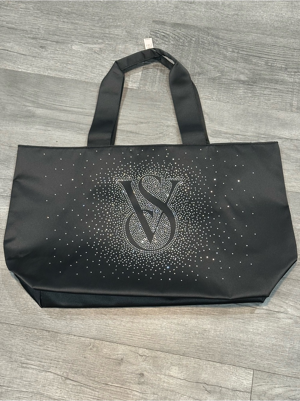 Victoria’s Secret tote bag rhinestone embellishment